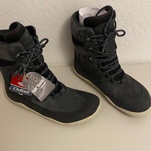 Vivo Barefoot Black and Gray Boots